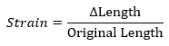 Strain calculation