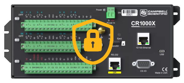 CR1000X Measurement and Control Datalogger with secure lock