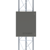 An enclosure attached to a tower using the 41534 kit (tower and enclosure sold separately)