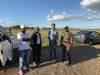 Rodrick Walusa, former Deputy Director of Engineering and Communications, Department of Climate Change and Meteorological Services; Francis Chithila, Engineer, Department of Climate Change and Meteorological Services; Leonard van der Merwe, Campbell Scientific Africa regional office; and Captain Macumba, Zomba Air Base