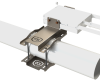 An assembled view of the 43591 mounting kit with additional items that are sold separately