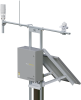 Shown with optional mounting hardware, solar panels, and sensors