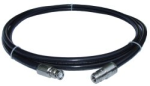 coaxnf-l rg8 coaxial cable with type n socket (female) connector and bnc pin (male) connector