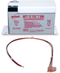 bp7 12 v 7 ah sealed rechargeable battery with mounts and pigtail