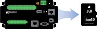 ¿cómo almacenar datos del datalogger en una tarjeta de memoria?