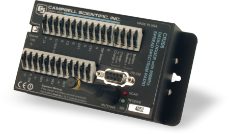 CR206: Datalogger with 900 MHz Spread-Spectrum Radio