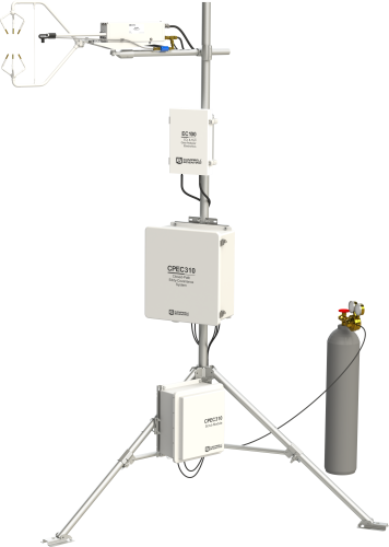 CPEC310 Expandable Closed-Path Eddy-Covariance System with EC155, Pump Module, and Automatic Zero and Span