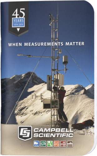 36510 Campbell Scientific Field Notebook, Alpine Weather