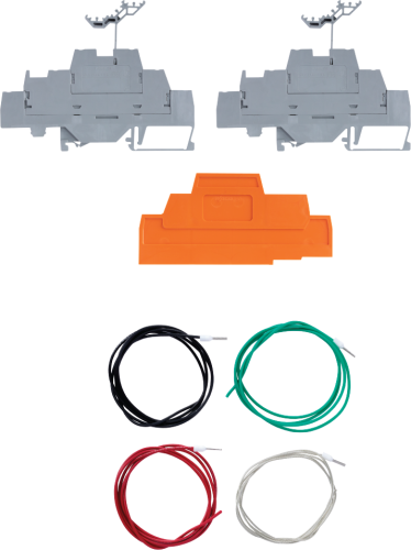 39117 DIN Rail Terminal Kit with 2 Terminals and 4 Wires