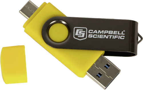 40030 32 GB USB Flash Drive Dual Type A and C Connectors, Yellow/Gray