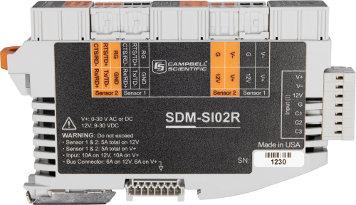 SDM-SIO2R Module d'E/S série à deux voies avec relais