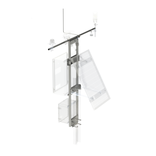 CM400 Pile Mount Tower with 6 ft Crossarm