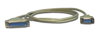 14413 RS-232 Cable, DB9 Male to DB25 Male