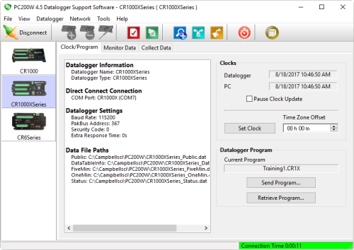 PC200 Datalogger Starter Software