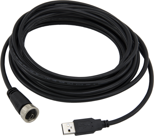 30179 USB Data Cable, Type A Male to Type Mini-B Male, IP68, 5 m