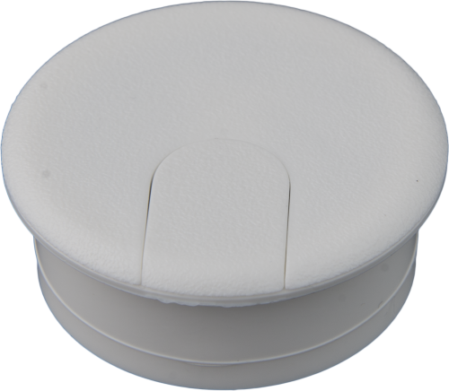 10613 1-3/4 White Flip-Top Plastic Cap Grommet 
