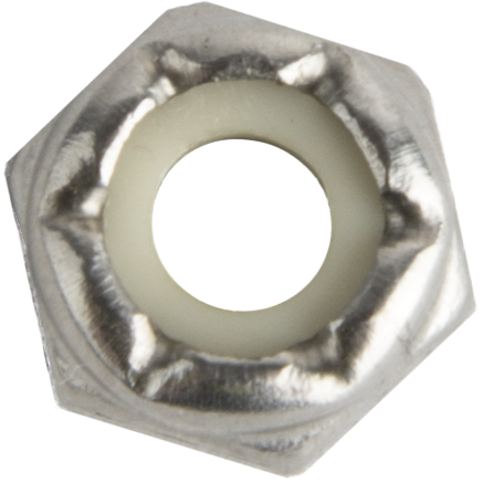 8673 #10-32 Nylock Nut, Low Profile SS