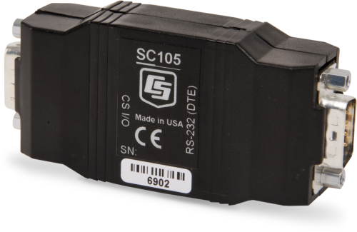 SC105 CS I/O to 9-Pin RS-232 DCE Synchronous Interface