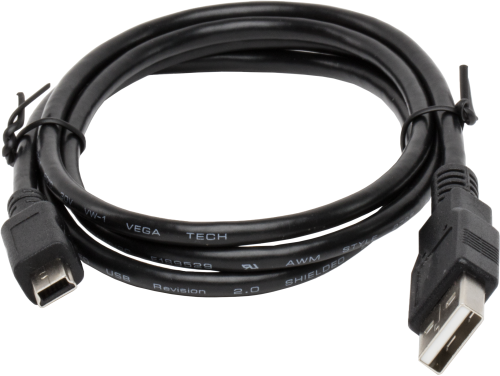 26652 USB Pin (Male) Type A to Pin (Male) Type Mini-B Cable, 1 m