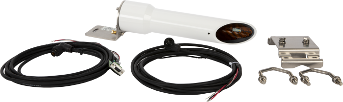 CS140 with sensor cable, heater cable, and mounting kit