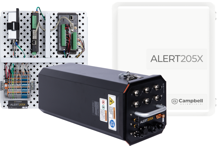 Panel, canister, and enclosure options for the ALERT205X (each option sold separately)