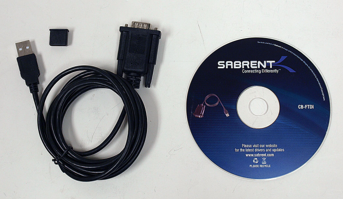 Câble d'interface USB - RS232 : 010777