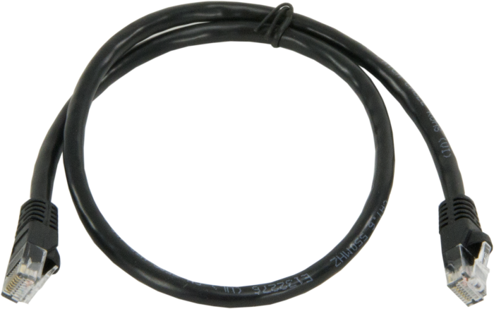 28899: CAT6 Ethernet Unshielded Cable with RJ45 Connectors, 2 ft