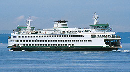 Leaving Edmonds, WA., for Kingston, WA., a ferry both reports and receives weather data every 15 seconds while underway.