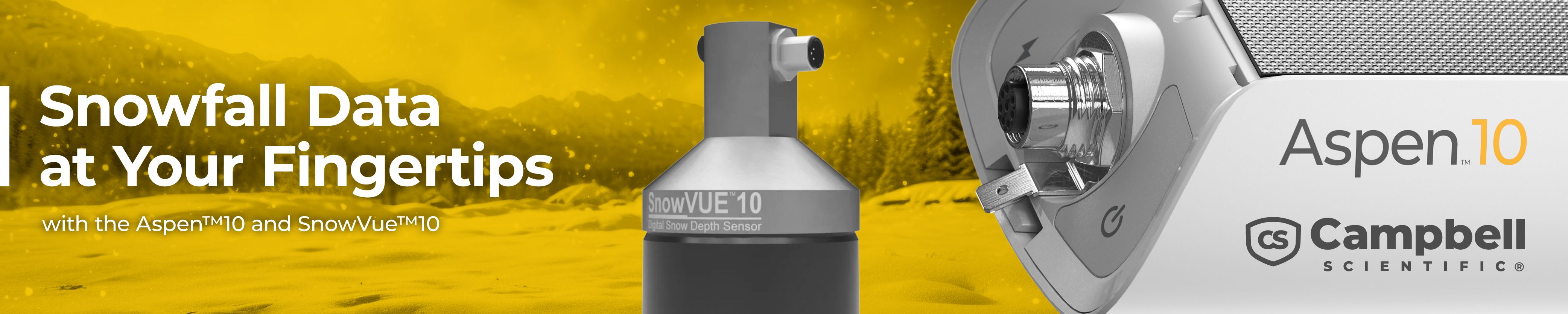 SnowVue 10 + Aspen 10 Solutions IoT solutions for snow-depth monitoring